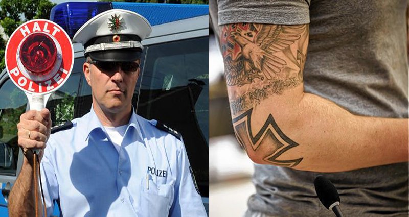 Náci tetoválásért kirúgják a német rendőröket