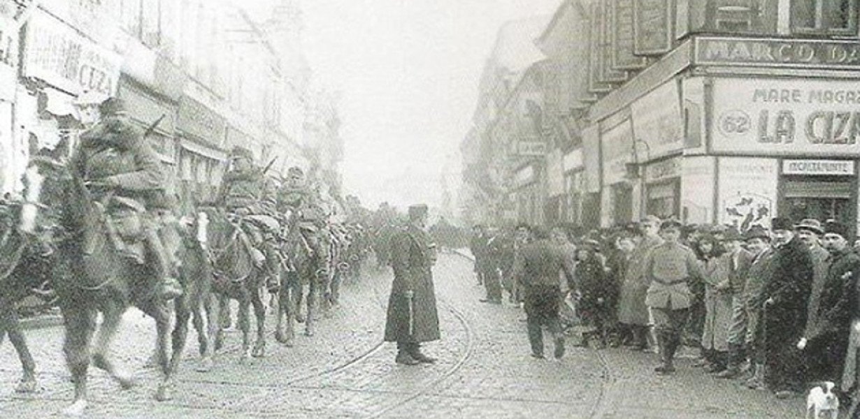 Amikor magyar csapatok vonultak be Bukarestbe