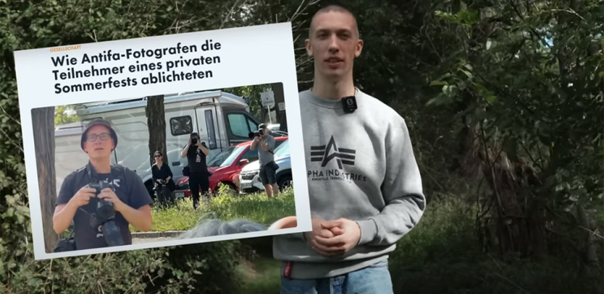 7000 euróra büntettek egy német youtubert, mert nyilvános rendezvényen fényképezni merte az Antifa főfotósát