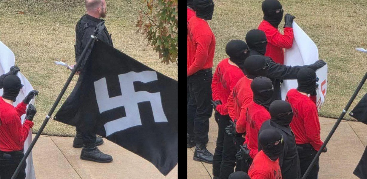 Fajvédő nemzetiszocialisták tűntek fel az arkansasi Little Rockban